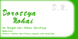 dorottya mohai business card